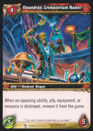 Ossandran, Crematorium Master
